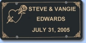 Personalized License Plates and Custom Vanity Autotags for sweethearts. We have many layouts from which to choose. Click here to get ideas from our sample designs.